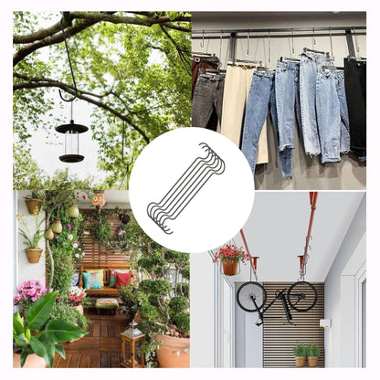 Metal S Hook for Hanging Plants I Garden Hanging Pot Hanger S Hook
